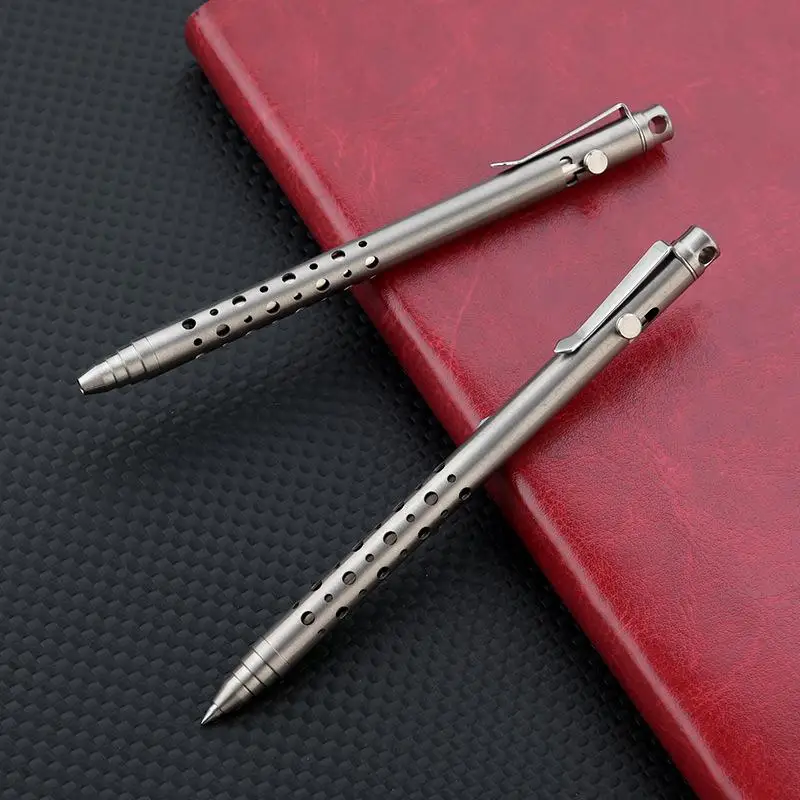New Titanium Alloy EDC Pen-Bolt Action Tactical Ballpoint Pen For Outdoor Survival Pocket Multitool For Office & Business Gift photo 4