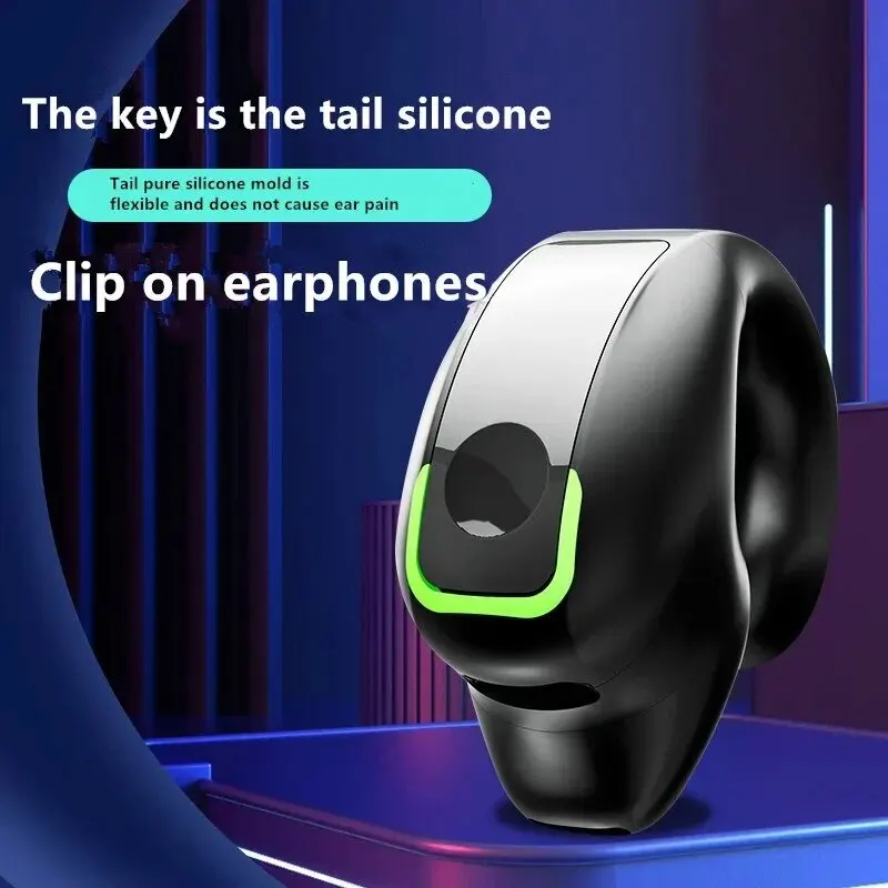 Bluetooth Earphone Clip On Monaural Inear Motion Stereo Bone Conduction Gd28 Business Wireless Earphone Mini Monaural Tws Waterp photo 4