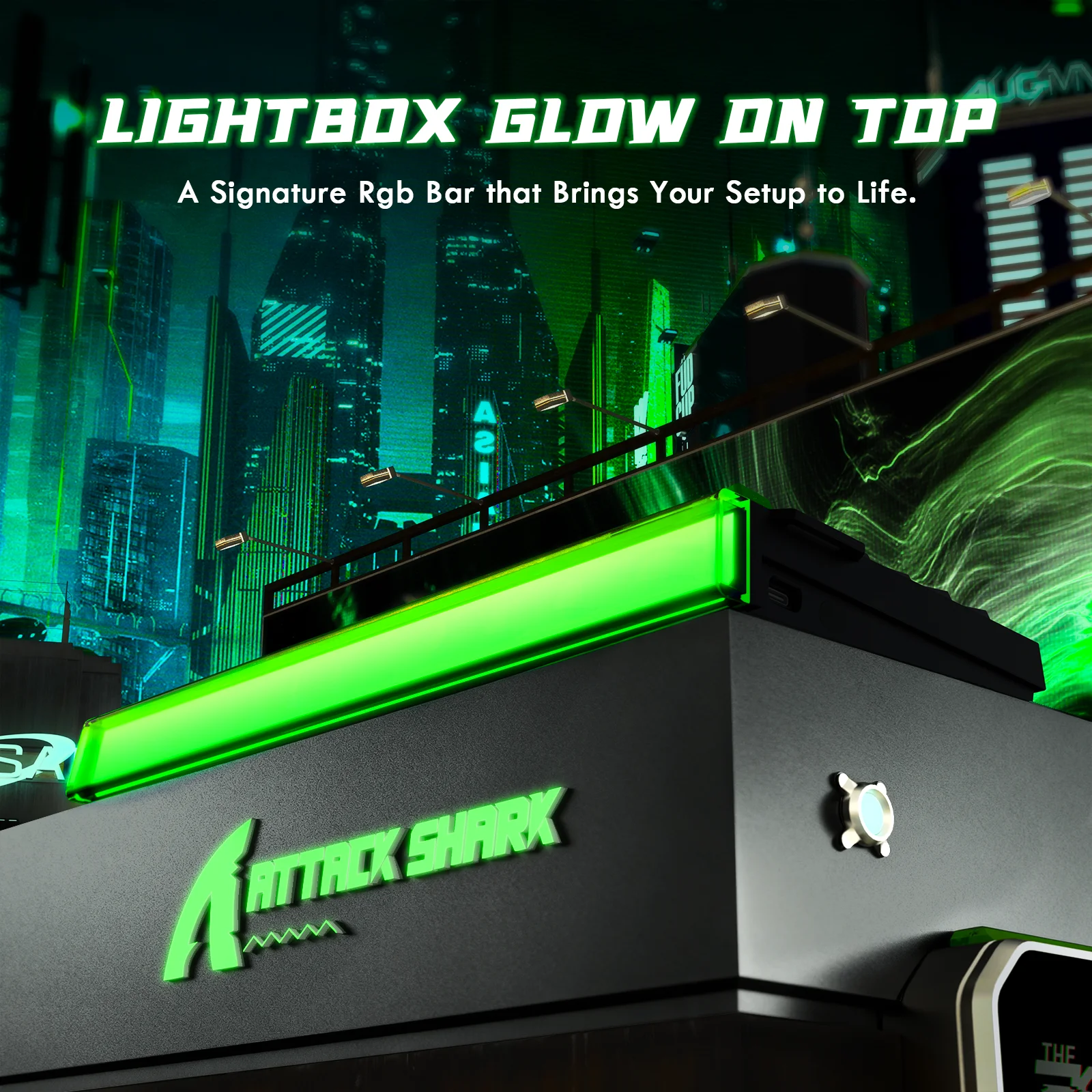 ATTACK SHARK R85 HE Wired 75% Hall Effect Rapid Trigger Mechanical RGB Gaming Keyboard with 8K Polling,0.05mm RT Accuracy photo 3