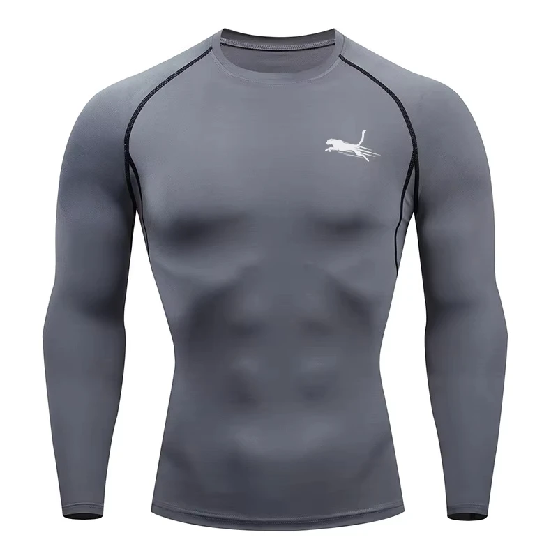 Men's Long Sleeves Fitness T-shirt Dry Fit Gym T-shirt Sportswear Outdoor Sports Running Tees Tops For Men photo 6