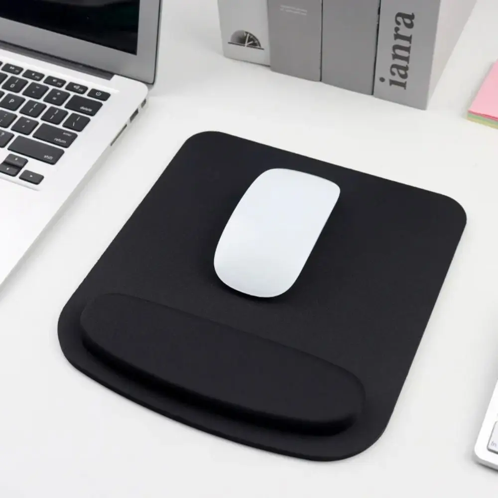 Simple EVA Wrist Rest Mouse Pad Solid Color Office Accessories Ergonomic Mouse Mat Thick Sponge Desk Mouse Pad photo 3