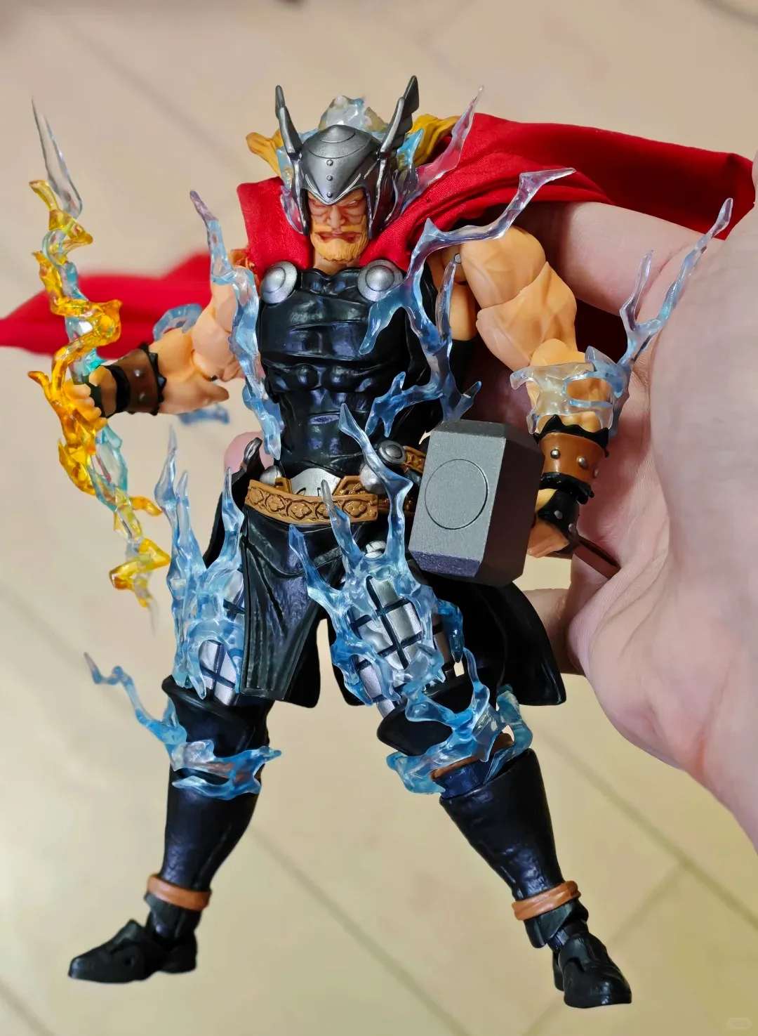 In Stock Ac Factory Toys Thor Thunder God Anime Action Figure Kaiyodo Amazing Yamaguchi Revoltech Thor Model Toy Gifts photo 4