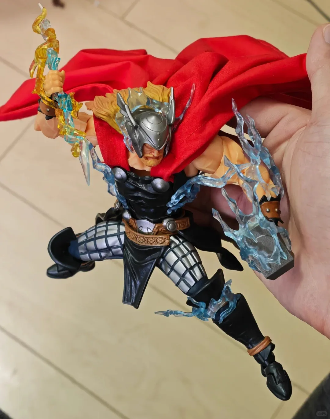 In Stock Ac Factory Toys Thor Thunder God Anime Action Figure Kaiyodo Amazing Yamaguchi Revoltech Thor Model Toy Gifts photo 6