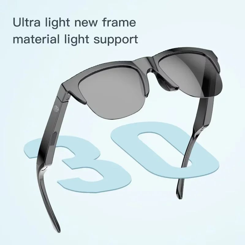 Lenovo AI Smart Glasses Voice Assistant Music Touch Control Bluetooth Call Outdoor Fashion Sunglasses For Men Women 2026 New photo 4