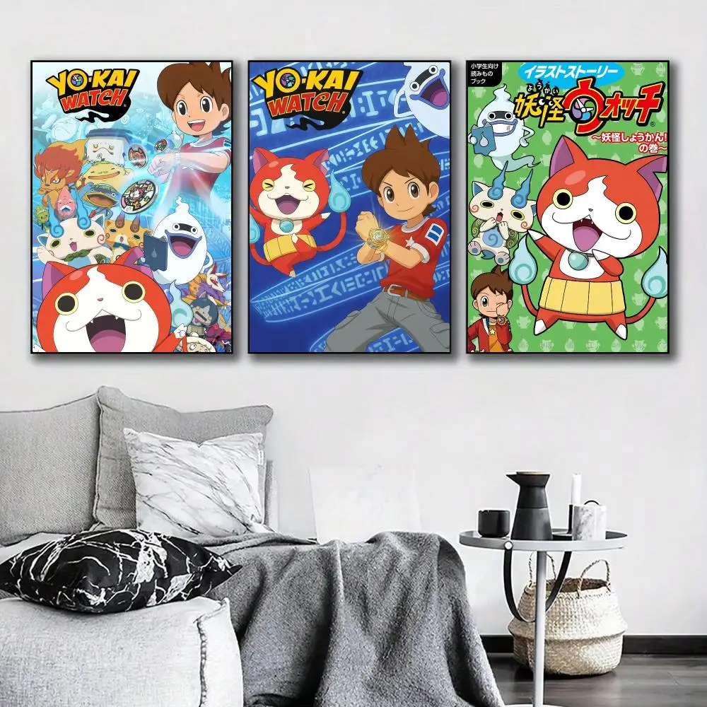 Classic Anime Y-Yo Kai Watch Painting Calligraphy Modern Canvas Poster Wall Art Aesthetic Bedroom Decor for Cafe Home Gift photo 3