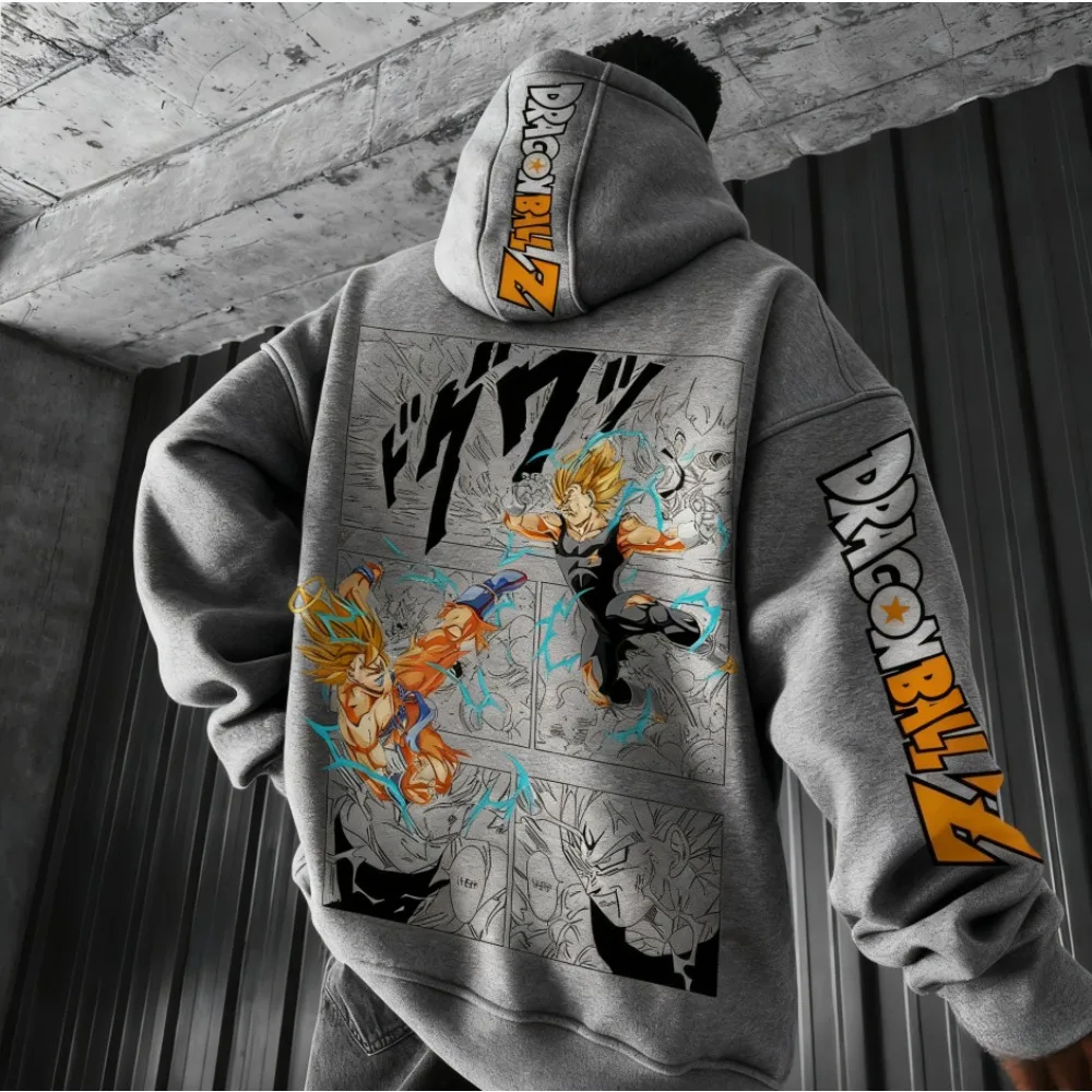 Dragon Ball Comics Co Branded Printed Hoodie Men's and Women's Autumn/Winter New Loose Casual Harajuku Parent-child Sweater Top photo 5