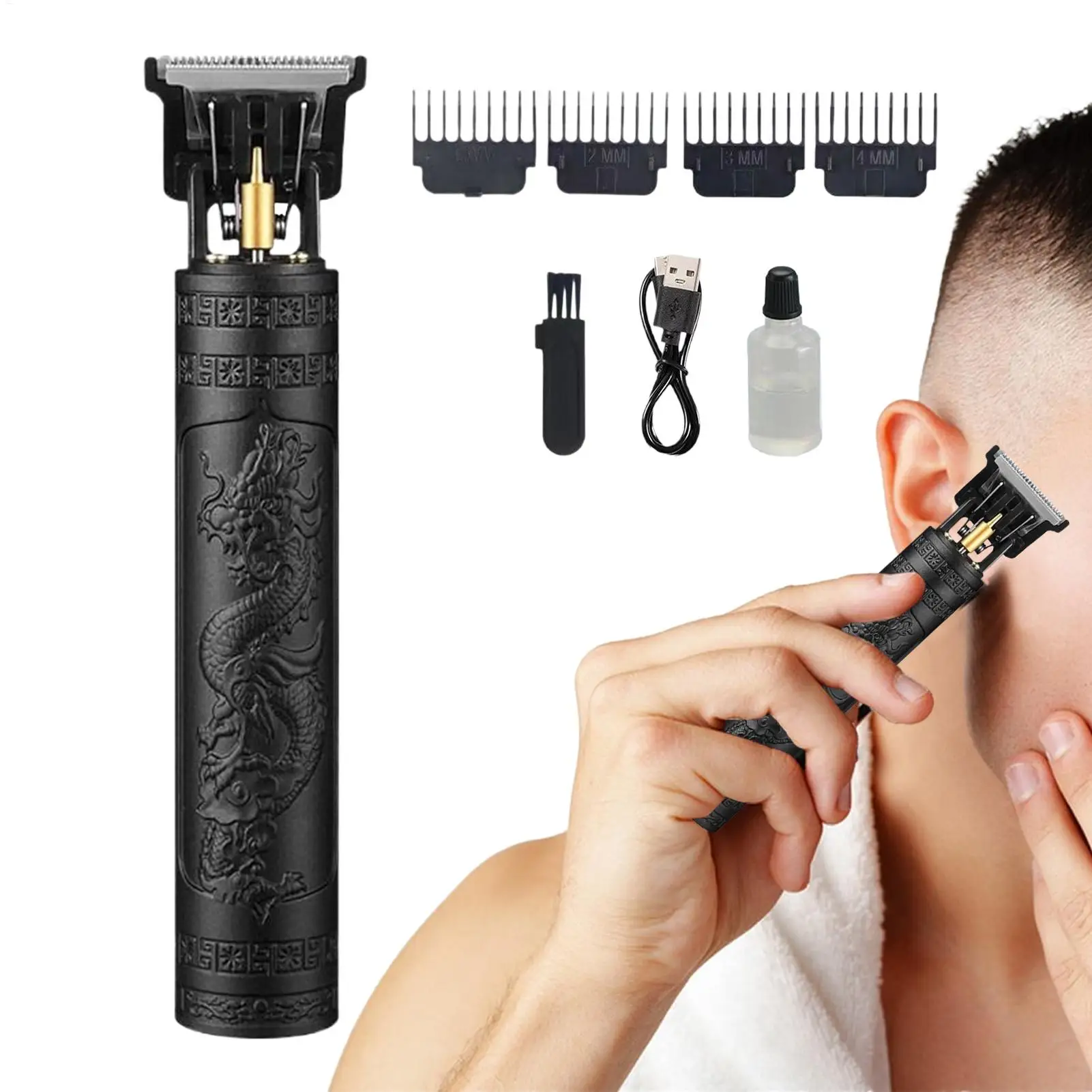 Cordless Hair Clippers Cordless Trimmers Kit Professional Grooming Tool For Daily Maintenance Post-Shower Travel photo 2