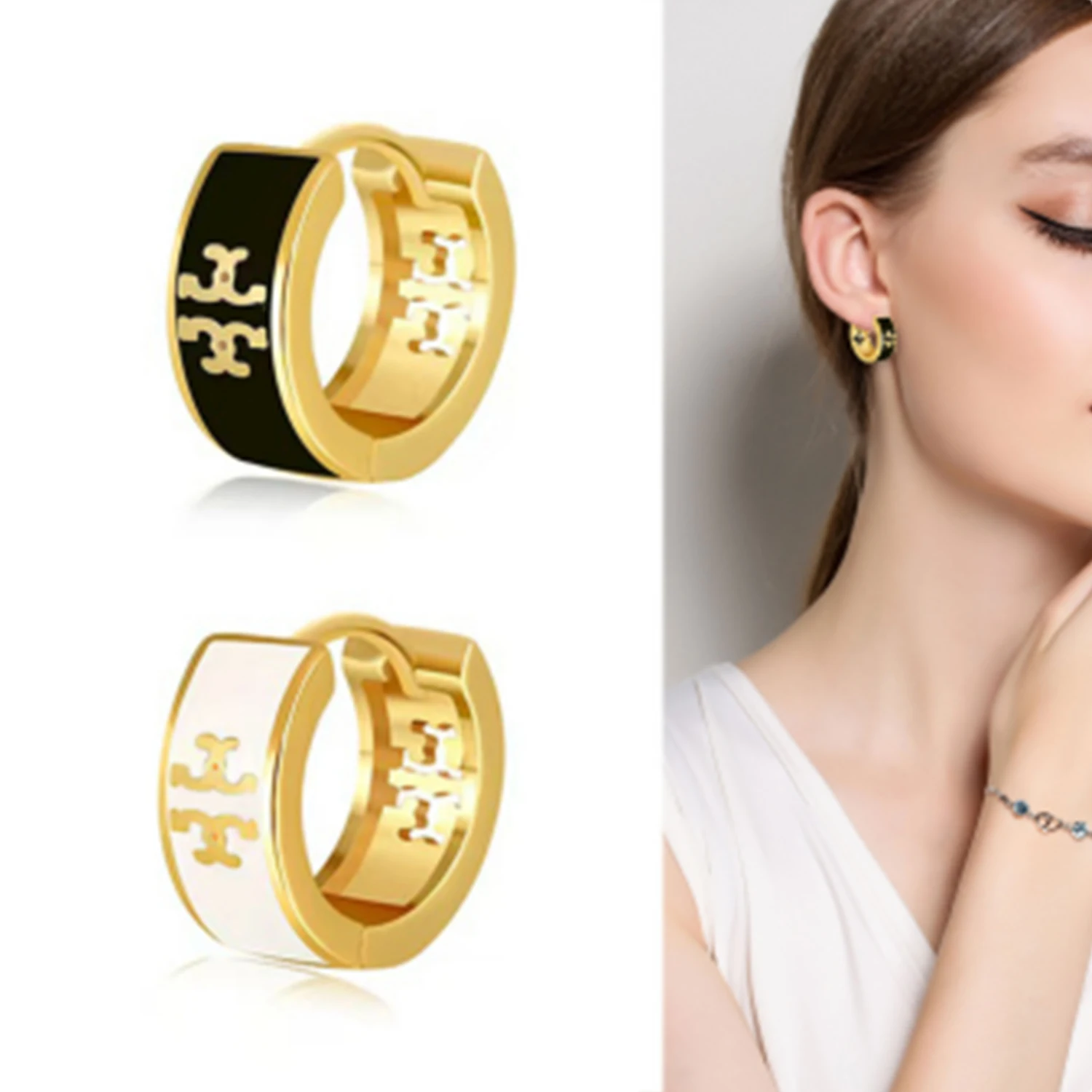 Exquisite Vintage European American Oil Drop Hollow Earrings Fashion Jewelry Accessory Popular Style photo 4