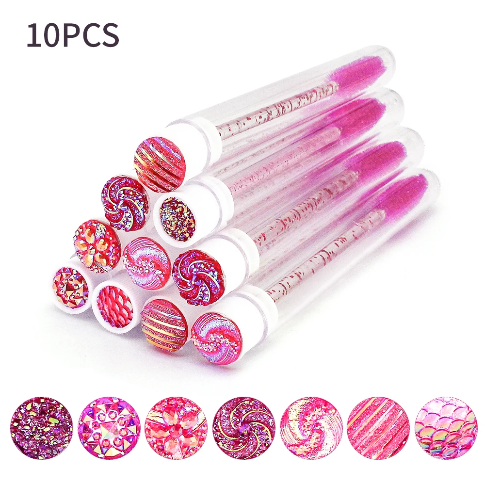 10/50Pcs Disposable Eyelash Brush Reusable Eyelashes Brush Tube Mascara Wands Tubes Dust-proof Lash Spoolies Storage Makeup Tool photo 6