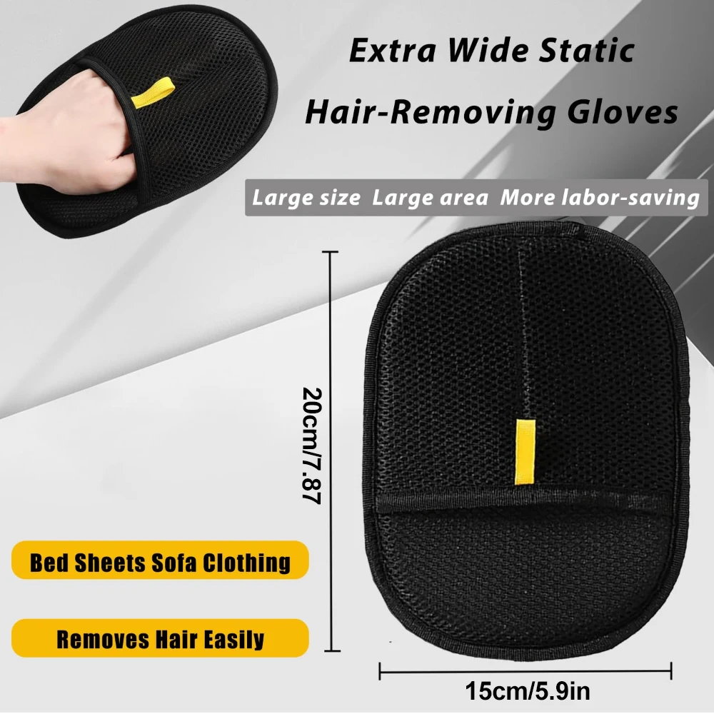Pet Hair Remover Portable Washable Clothes Hair Dehairing Gloves Pet Cleaning Products Pet Accessories photo 5