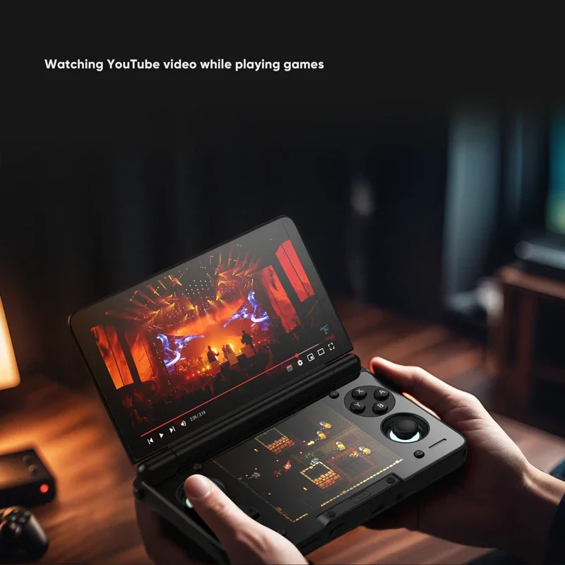 AYN THOR Clamshell Handheld Game Console 6" 120Hz AMOLED Snapdragon 8 Gen 2 4K DP Output Snapdragon 8 Gen 2 6000mAh 27W Fast Charge Retro Gaming Console Original photo 3