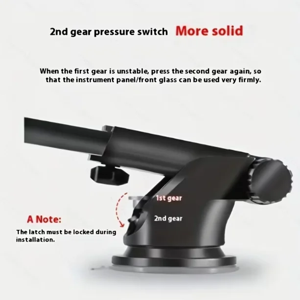Upgraded Reliable Suction Cup Dashboard Car Phone Mount, Strong Grip Dashboard Mount - 360° Adjustable, Expandable Arm, Compatible With All Smartphones photo 7