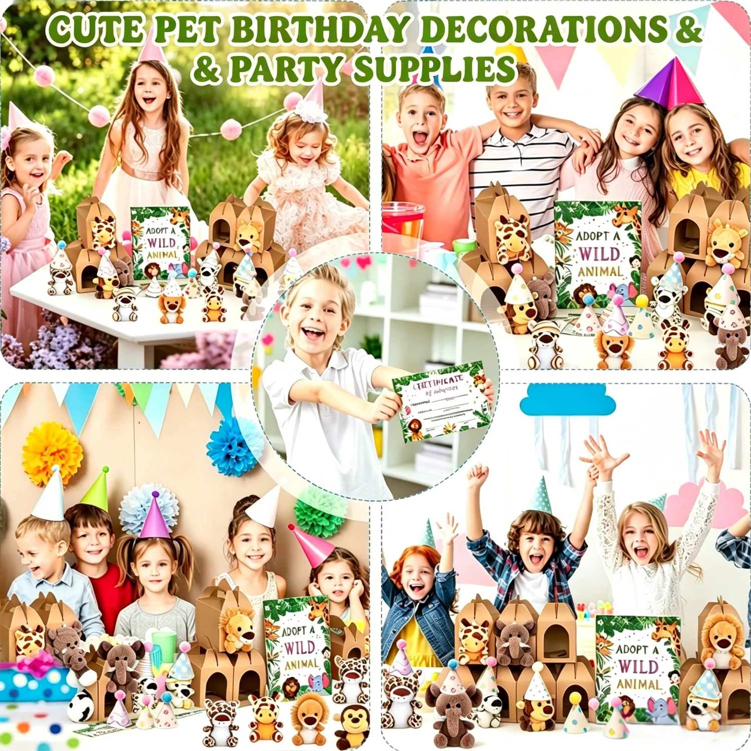 10-50PCS Adopt An Animal Party Favor Mini Safari Stuffed Animal Bulk 12cm Toy Jungle Animal Plush Toy Set Party Favor Gift Decor photo 5