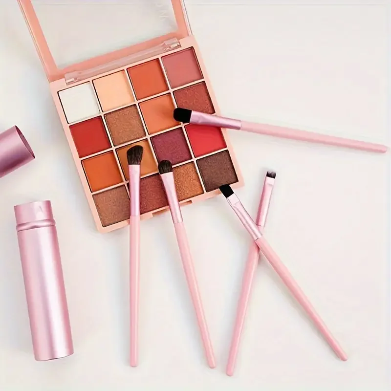 5pcs Eye Brush Set Blush Eyeshadow Brushes Delicate Soft Tools Foundation Blush Blending Beauty Makeup Brush Sets photo 2