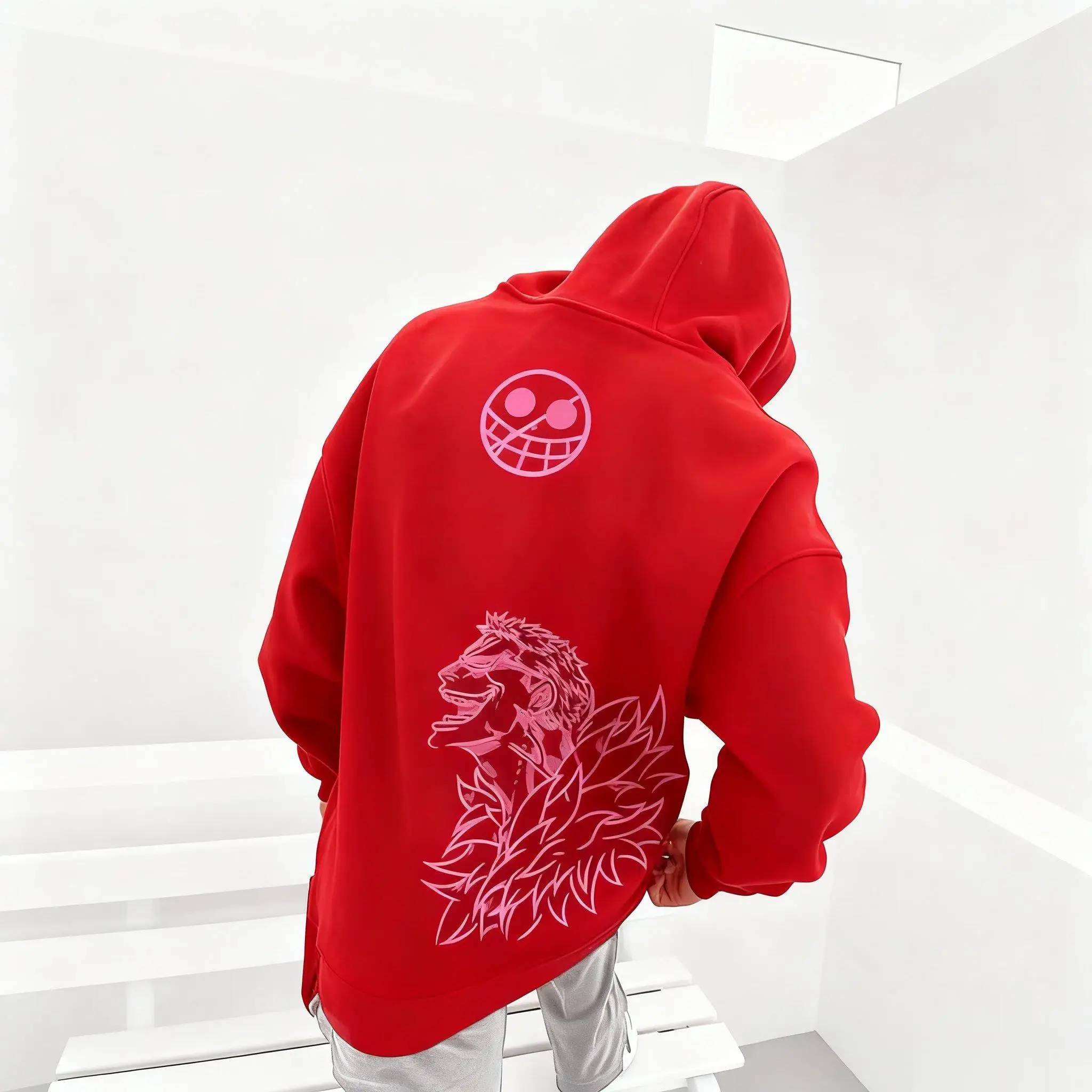 Oversized Anime One Piece Zoro Hoodie Jacket Men Women Streetwear Casual Pullover Sweatshirt Spring Autumn Y2k Long Sleeves Tops photo 5