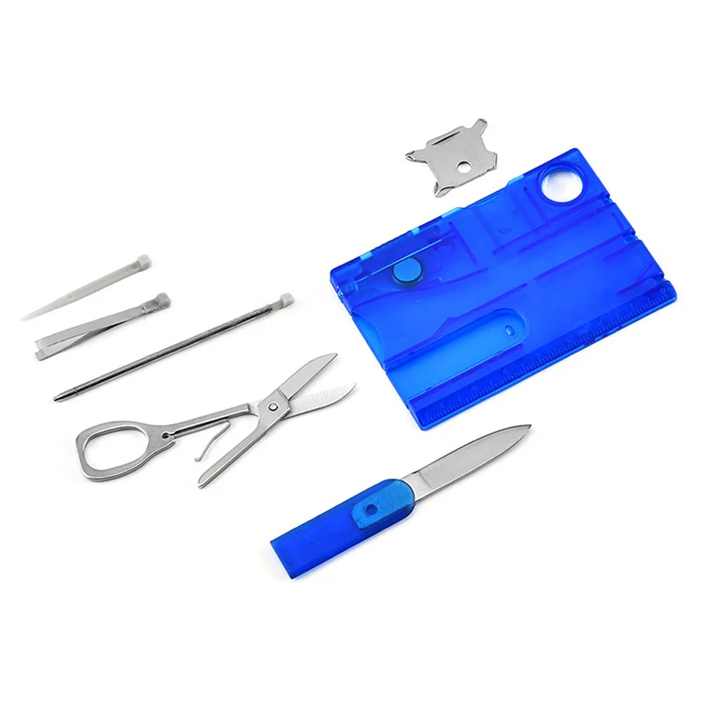 Swiss Tool Card All in One Screwdriver Kit 9 Piece Outdoor Multi Tool Emergency Survival Gear Multifunctional Tool Card Portable photo 3