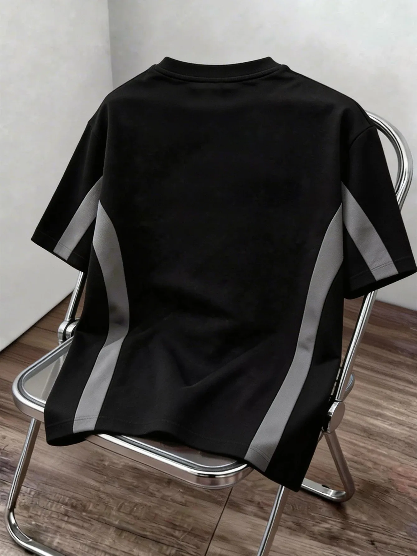 Summer Men's Round-neck T-shirt with Letter Print Breathable Lightweight Casual and Fashionable Streetwear Clothing photo 2