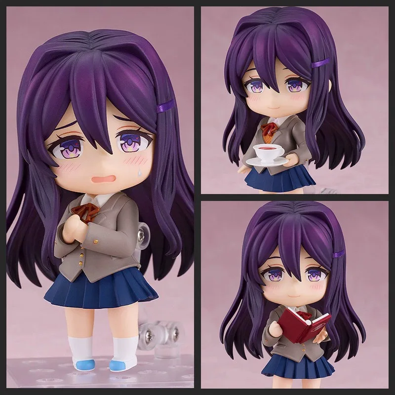 Doki Doki Literature Club Figure Monika Sayori Natsuki Yuri Movable Joint Action Figure PVC Anime Collectible Model Desk Decor photo 4