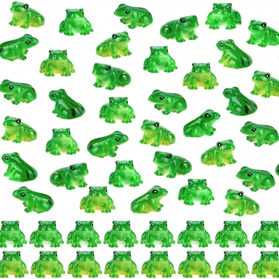 10PCS Mini Resin Frog Figurines Set for Aquarium Decor,Terrarium,Zen Garden,Creative Home Desk Decoration and Fish Tank photo 4