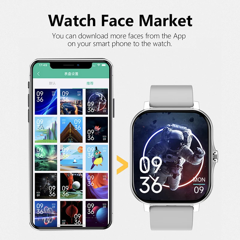 1.83'' Sport Smart Watch Fitness Clock Health Monitor Waterproof Smartwatch Wireless Call Watches for Man Woman IOS Android 2026 photo 4