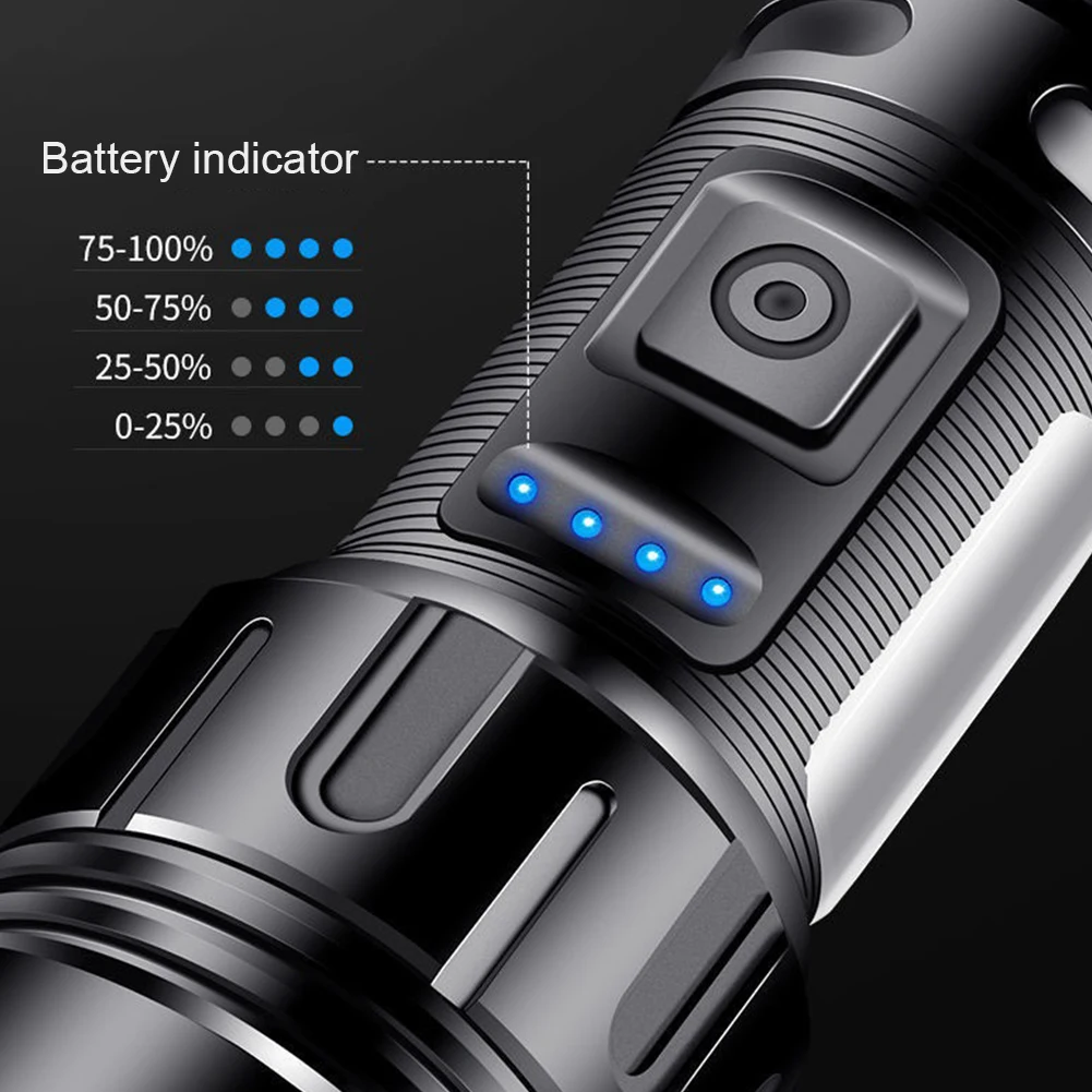 800LM COB LED Outdoor Lantern 1200mAh XHP50 Portable Flashlight Type-C USB Rechargeable IPX4 Waterproof Hiking Camping Supplies photo 6