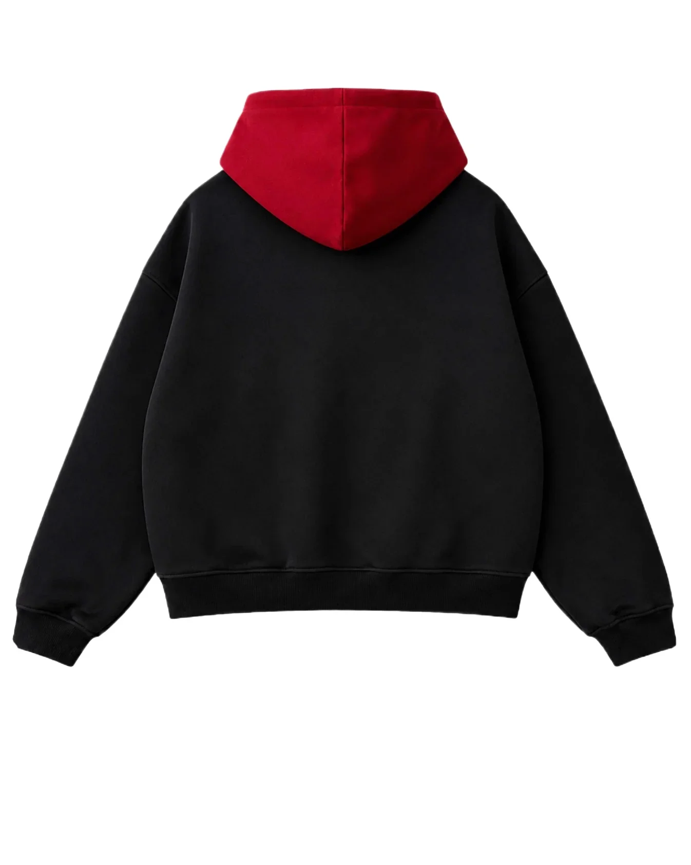 Y2K Red Itadori Hoodie Oversized Black Red Spliced Metal Button Casual Sweatshirt Trendy and Simple Men Women Streetwear Jacket photo 3