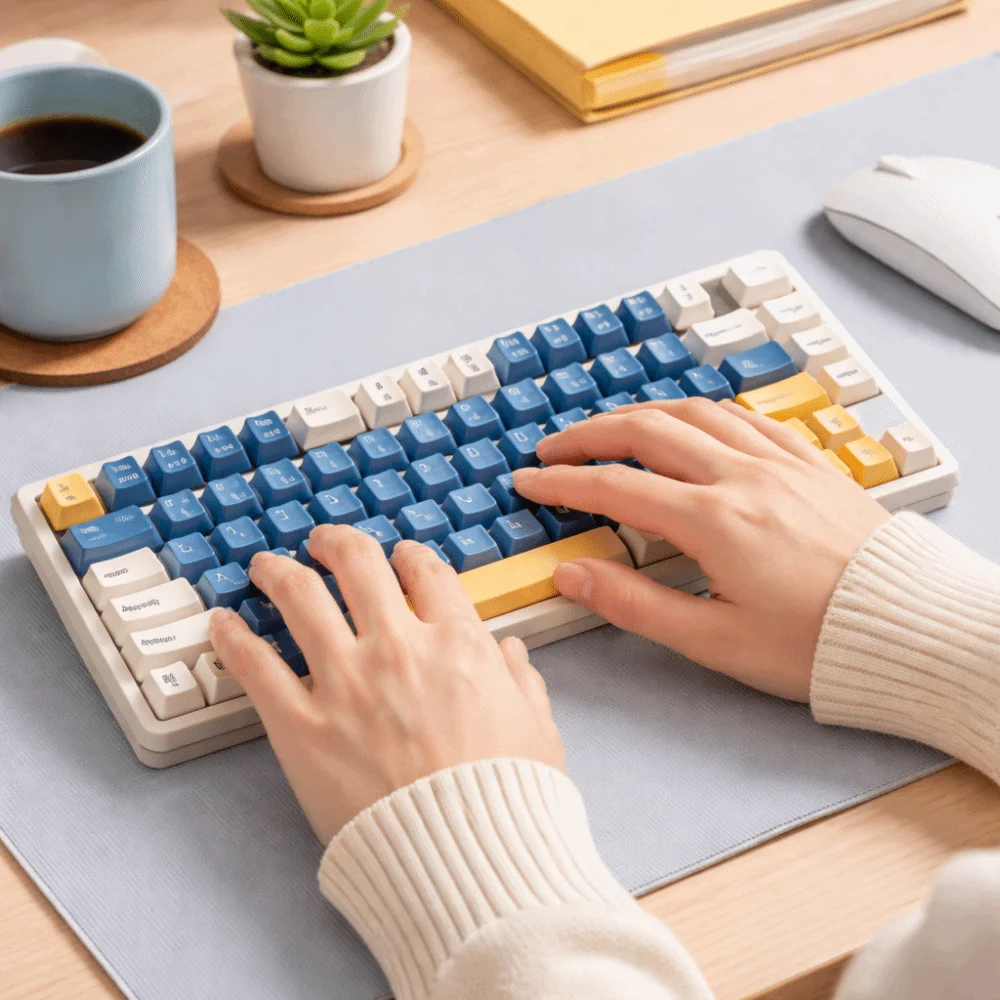 Wired Connection Gaming Mechanical Keyboard 75 Layout Compact Layout Mechanical Feel Keyboard Ultra-Quiet photo 2