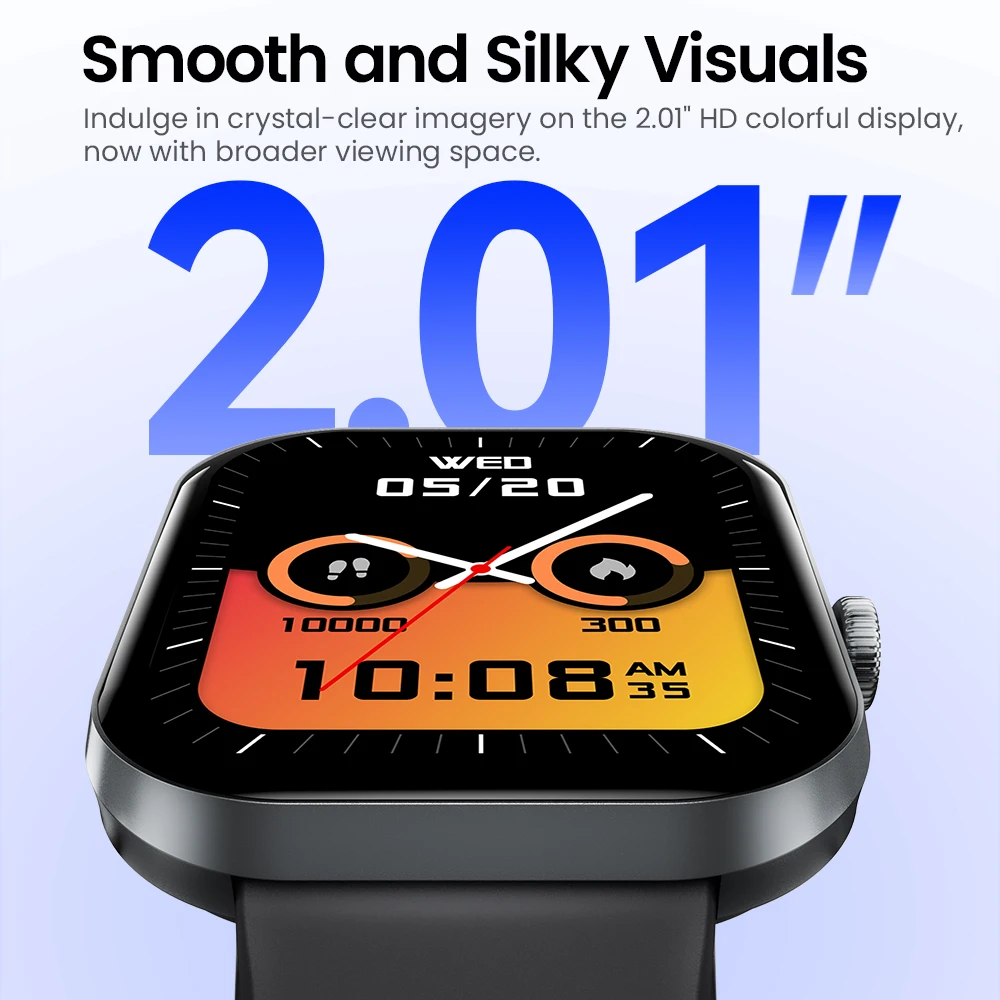 HAYLOU Watch S6 Smartwatch 2.01" HD Display Smart Watch Bluetooth Voice Callings IP68 Waterproof Fitness Tracking Smartwatch photo 3