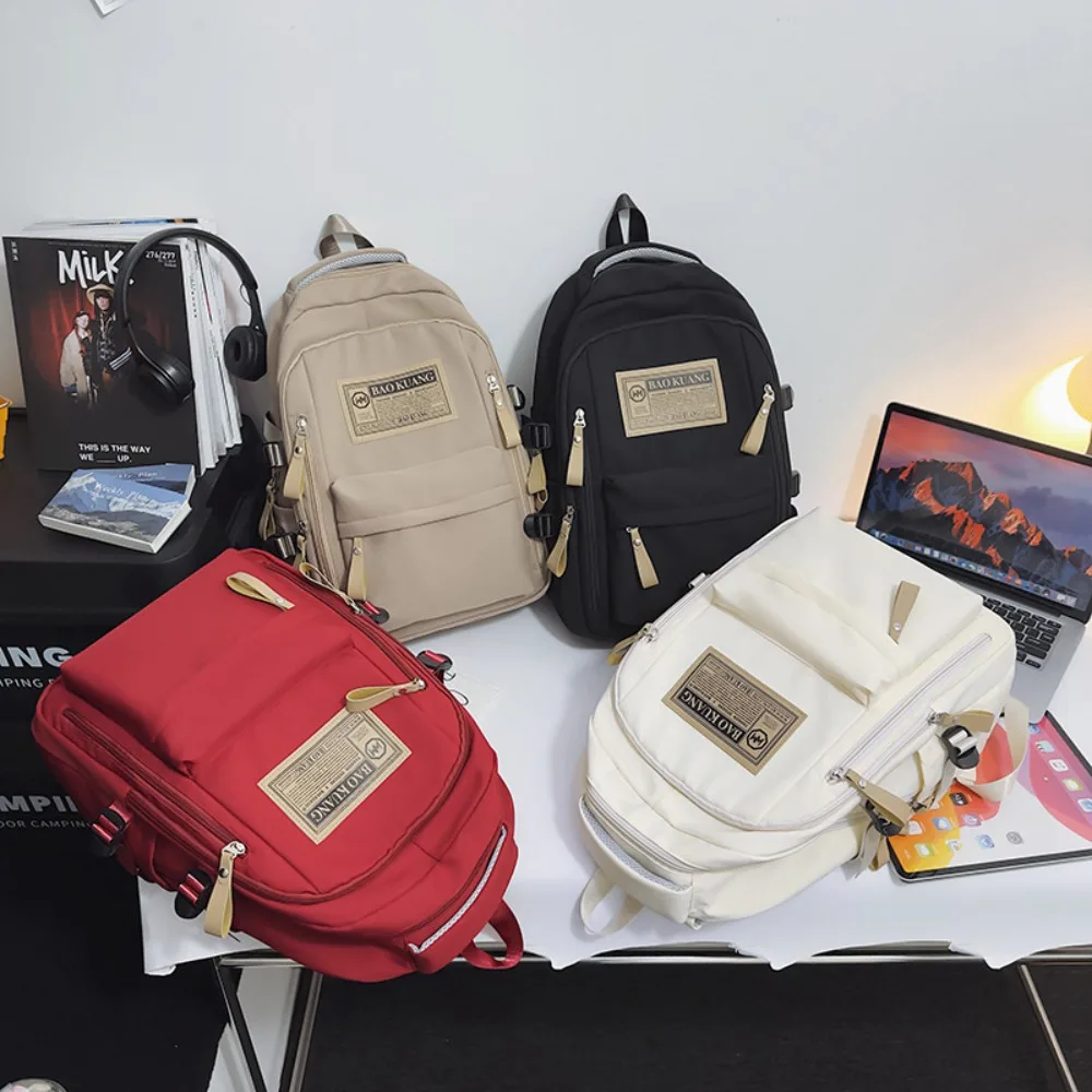 Fashion Large Capacity School Backpack Waterproof Nylon Travel Bag Computer Backpack photo 4
