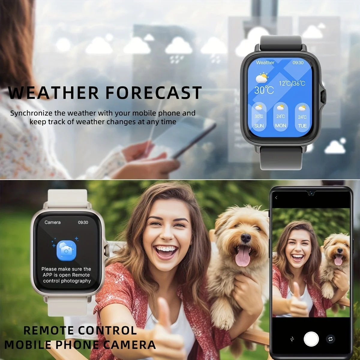 Make/Answer Call Smartwatch, with Multi-Sport Modes, Wireless Call and Answer, Pedometer, Information Alerts, SportSmart Fitness photo 4