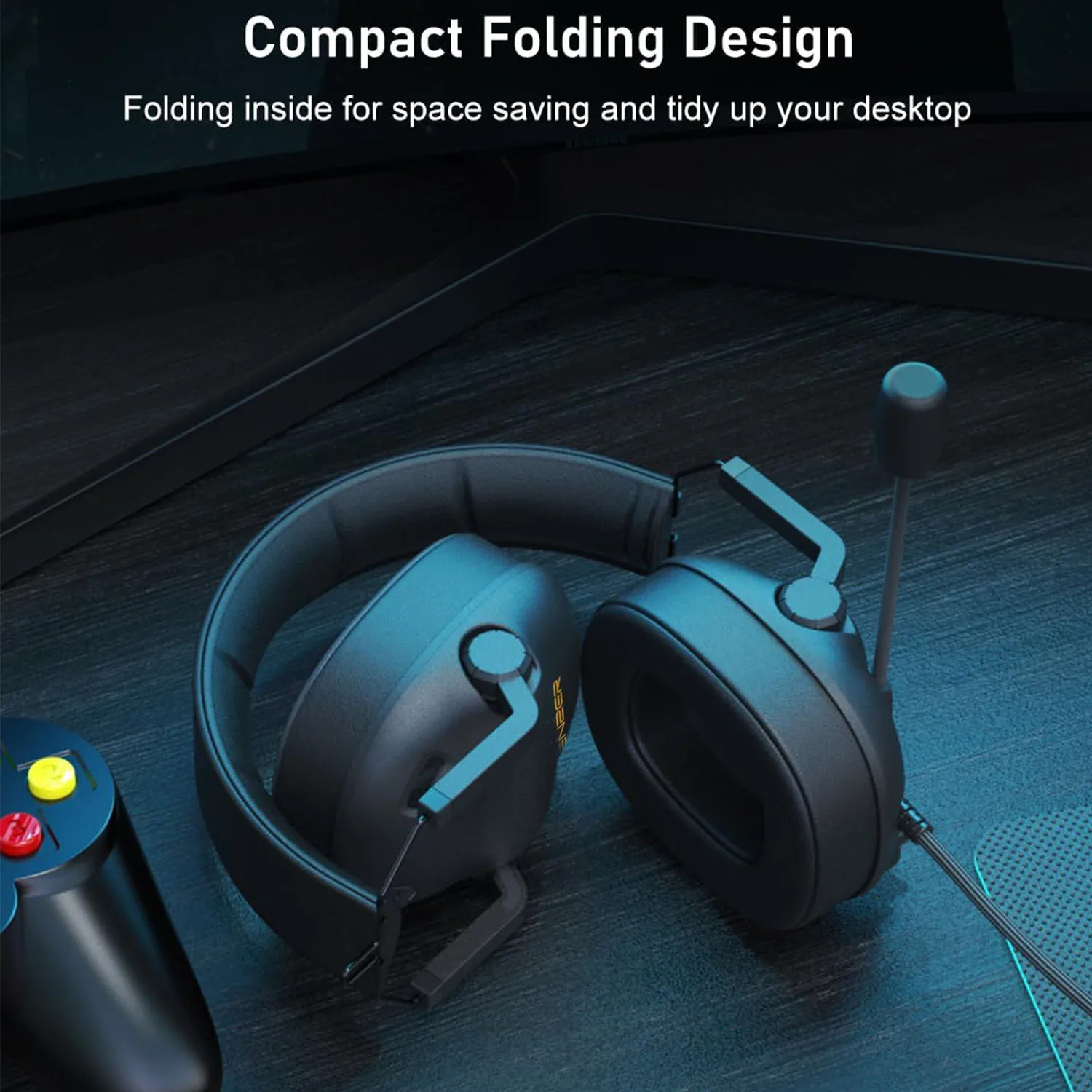 Wired Gaming Headset with Microphone for Pc,Xbox One Series,Ps4,Ps5,Switch,Noise Cancelling Headphones for Laptop,Nintendo,Gamer photo 3