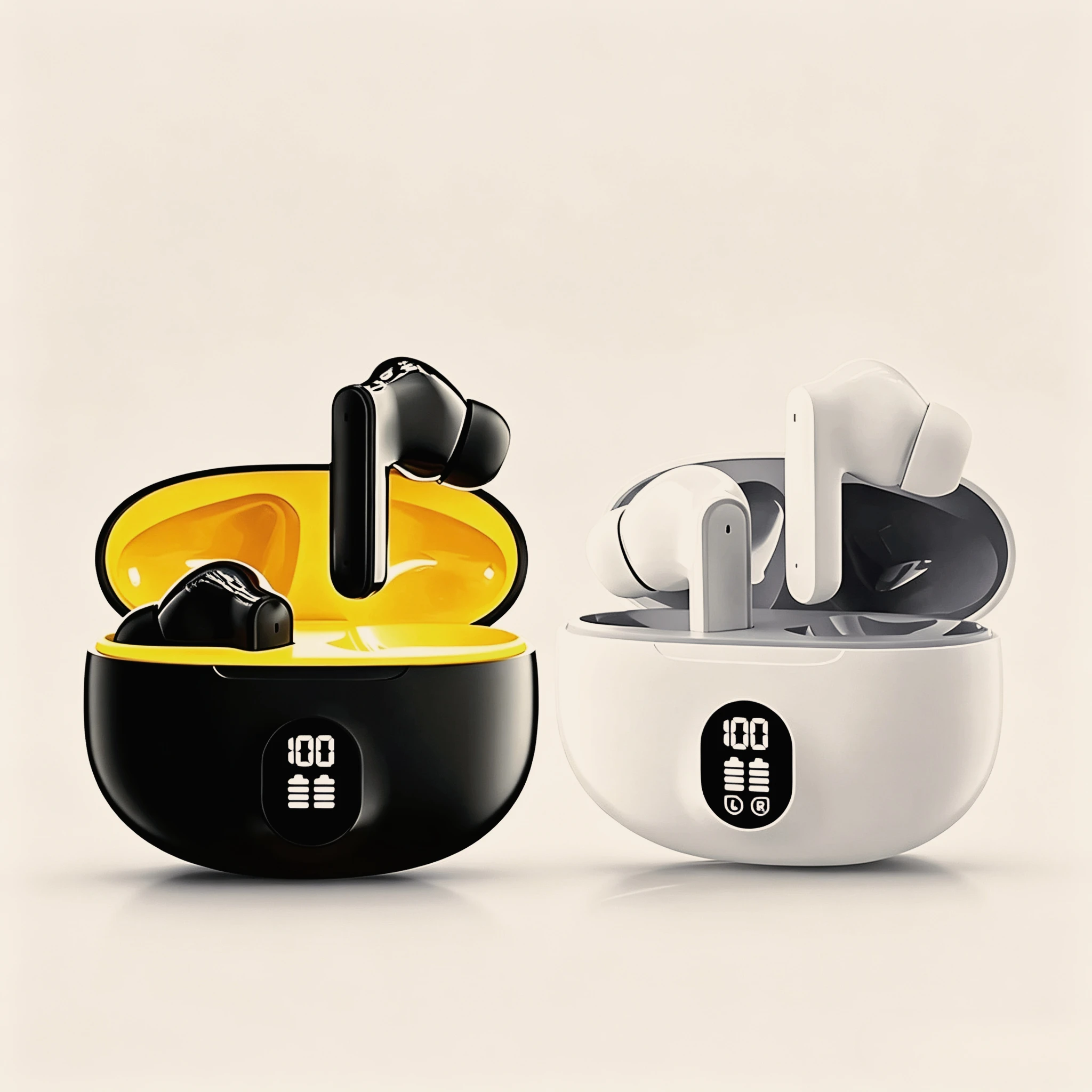 Mini Slim TWS Wireless Bluetooth Earbuds Noise Isolation Long Playtime Battery Built-In Mic for Hands-Free Calls Music Streaming photo 1