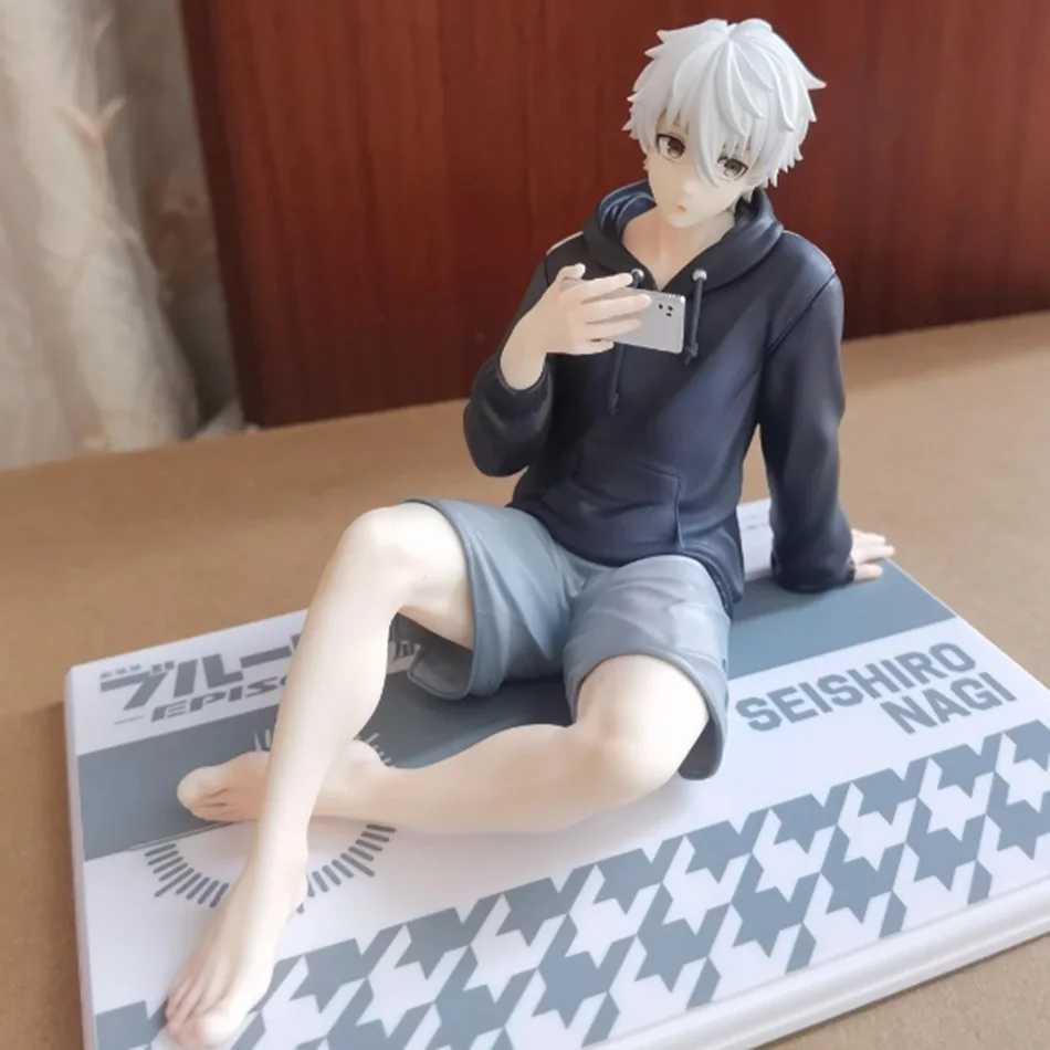 In Stock BLUE LOCK Action Figures Nagi Seishiro Anime Figure Sitting Figurine PVC Collectible Model Kids Doll Toys Gifts photo 3