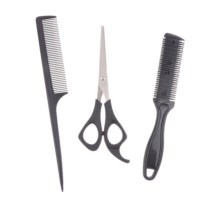 New#4PCS Hair Scissors Hairdressing Barber Scissors Thinning Cutting Shears Haircut Hair Style Tool Grooming Supplies photo 4