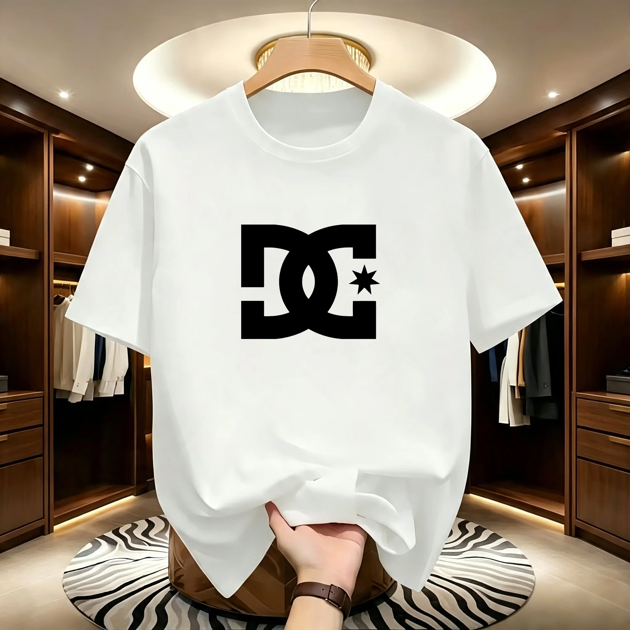 New Men’s Quick-Dry Round Neck Running T-Shirt Spring/Summer Thin Top Print Quick Dry Short Sleeve Breathable Fitness Sports photo 5