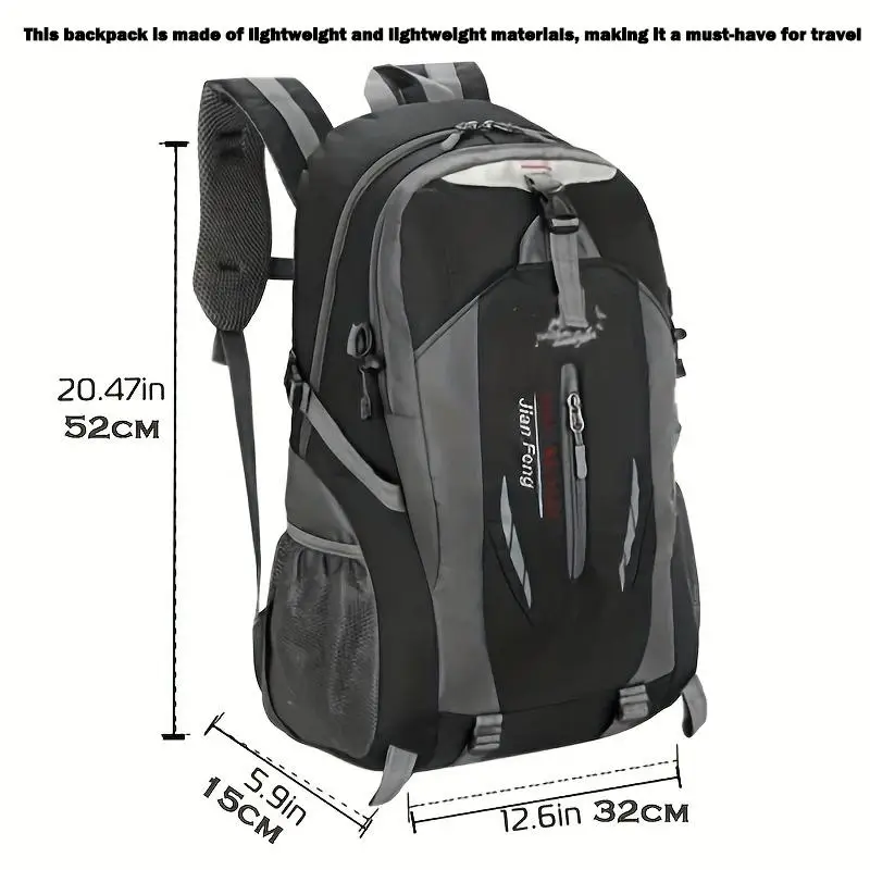 40L Large Capacity Backpack Laptop Bag Durable Outdoor Sports Hiking Camping Backpack Travel Bag Travel photo 2