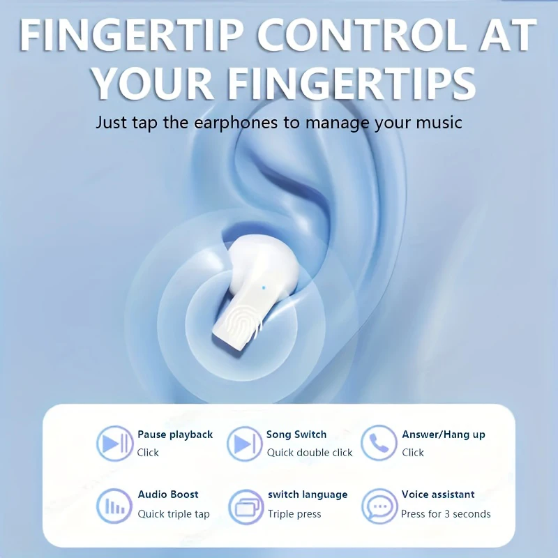 Lenovo Pro 5s Headphones Mini Portable Wireless Bluetooth Earphones Noise Reduction and Long Battery Life With Mic 2026 photo 6