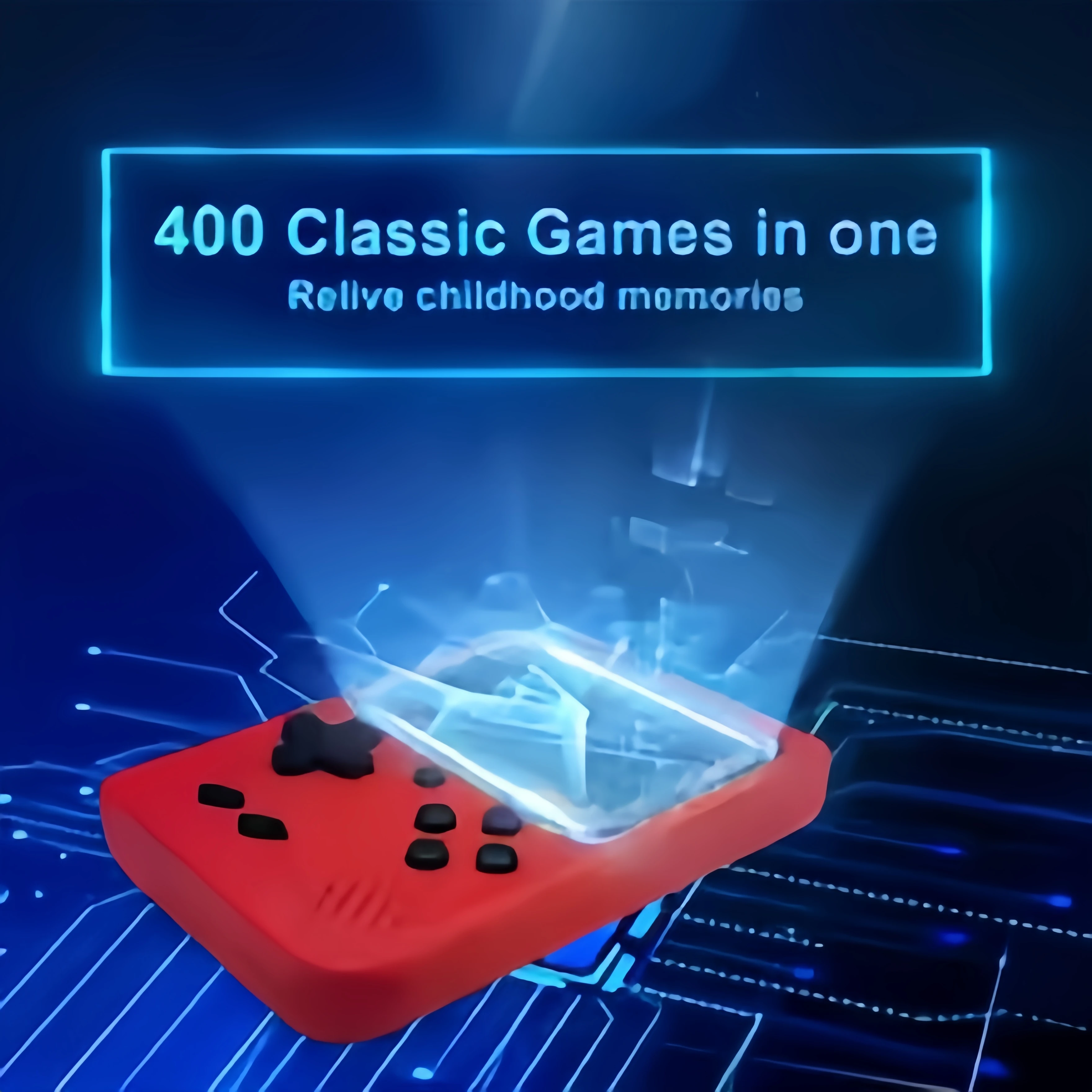 3.0 Inch Retro Game Console with 400 Built-in Games, Portable Handheld Mini Gaming Device, Christmas Gift for Kids & Adults photo 5