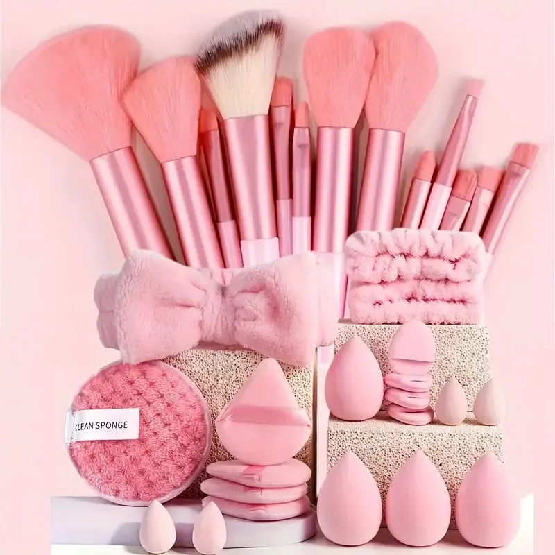 13/33pcs Professional Makeup Brush Set with Accessories for Combination Skin- Featuring Soft Brushes，Suitable for Beginners photo 1