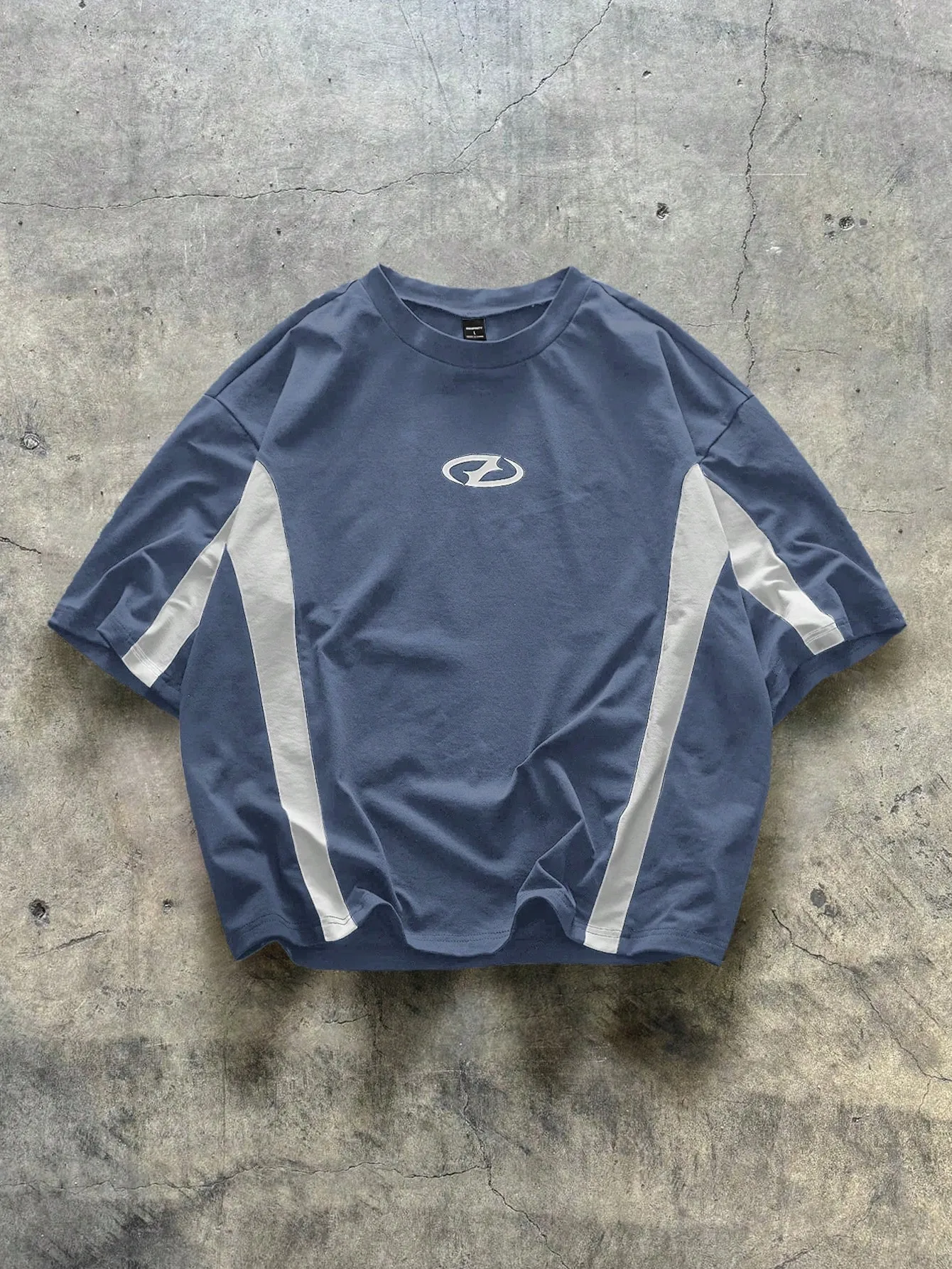 2026 Summer New Product European and American Men's Summer Minimalist 3D Letter Printing Comfortable and Breathable Round Neck T photo 2