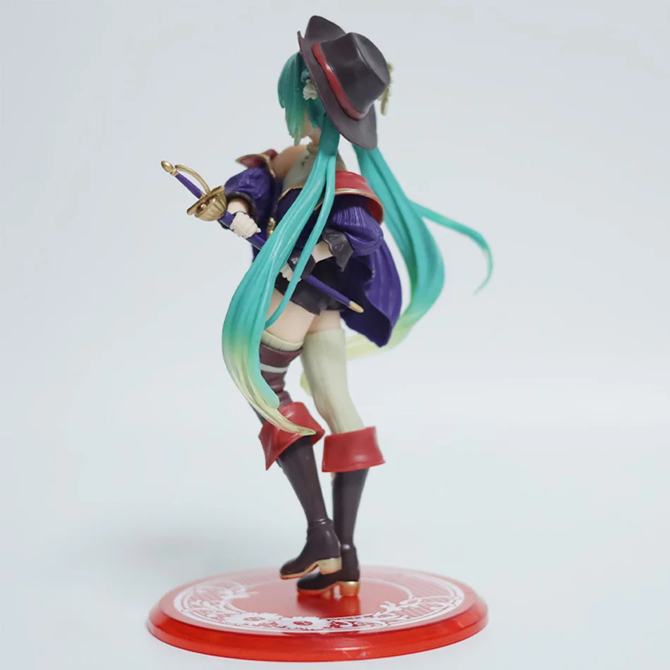 Hatsune Miku Desktop Cute Action Figure Tale Wonderland Miku Puss in Boots Anime Figurine Kawaii Girl Model Toy Adorable Decor photo 6