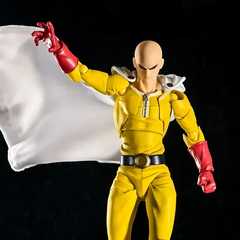 Amazing Yamaguchi Revoltech Saitama Action Figure - One Punch-Man Pvc Statue by Kaiyodo - Anime Model Collectible Gift photo 3