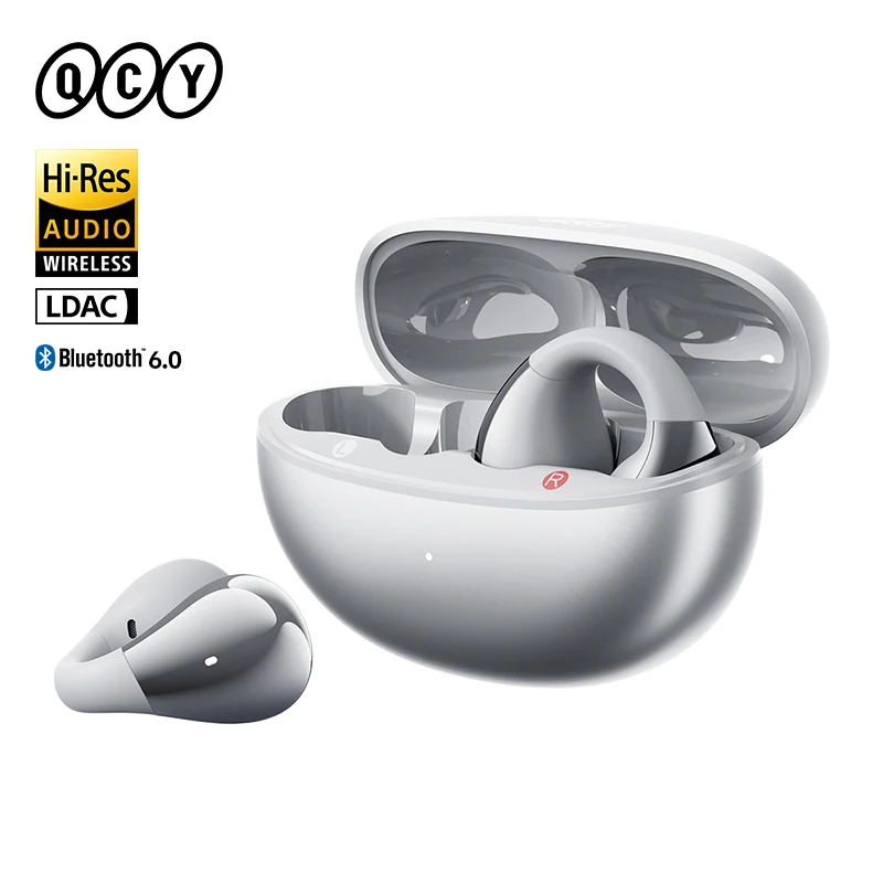 QCY Crossky C30S Open Ear Wireless Earphones Hi-Res with LDAC Ear Clip Earbuds Bluetooth 6.0 Clip On OWS Sports Headphones 40Hrs photo 1