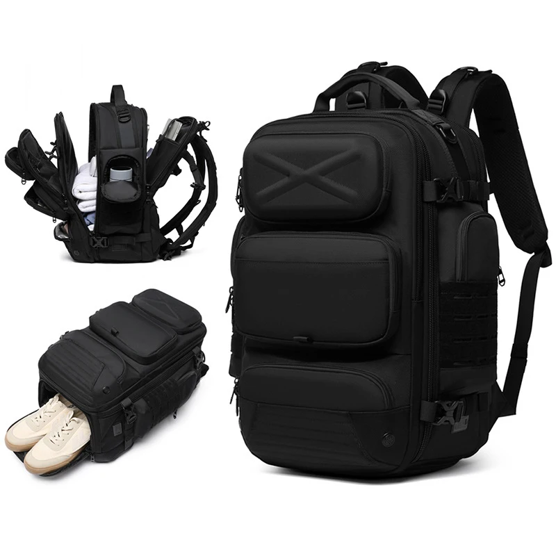 Men Travel Backpack Bag School Bag Men Oxford Backpack with Shoes Compartment 15.6 Inch Laptop Backpack for Men Rucksacks Bags photo 1