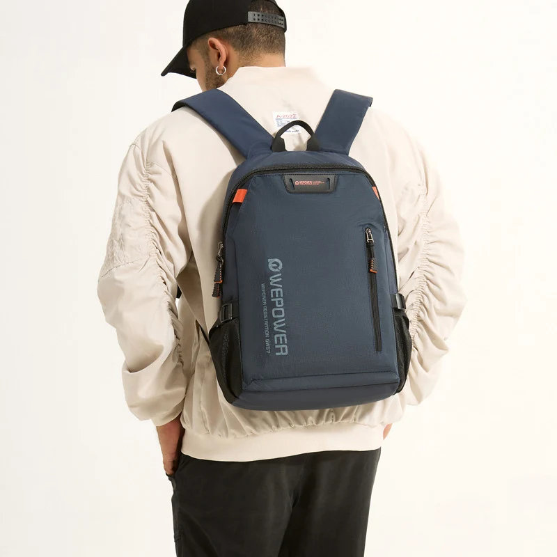 Casual Oxford Cloth Men's Backpack Sports Commuter Travel Bag Large Capacity Bookbag for Middle School Students And Young Men photo 2