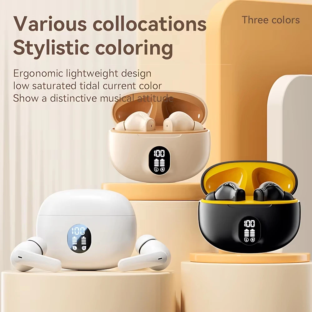 Mini Slim TWS Wireless Bluetooth Earbuds Noise Isolation Long Playtime Battery Built-In Mic for Hands-Free Calls Music Streaming photo 2