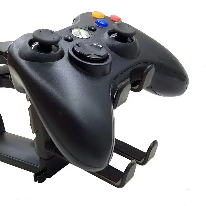 New 2In1 Gaming Headphone Stand Adjustable Desk Edge Hook Gamepad Headset Desk Hanger Rotation Headset Support Earphone Holder photo 4