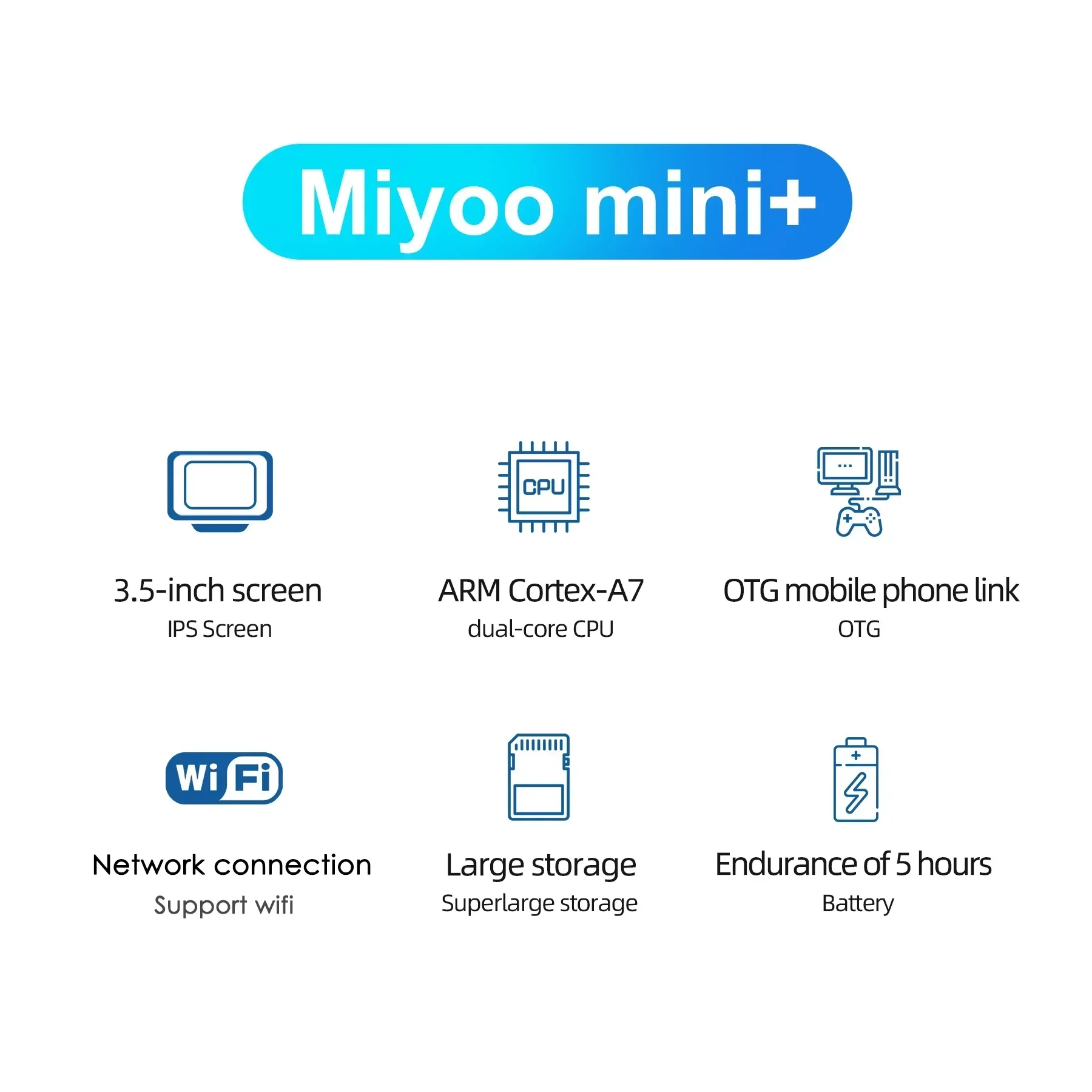 MIYOO Mini Plus Portable Retro Handheld Game Console V2 Mini+ IPS Screen Classic Video Game Console Linux System Children's Gift photo 6