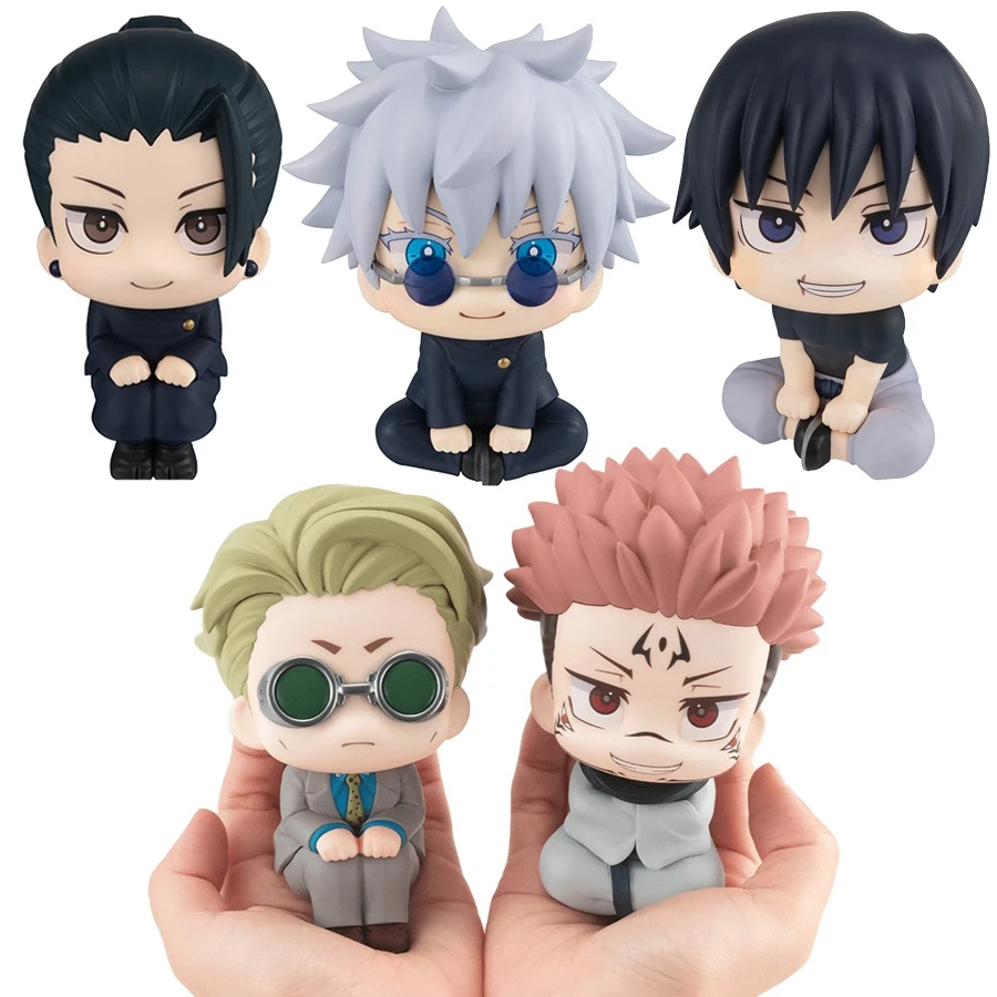 10cm Jujutsu Kaisen Anime Figure Look Up Chousou Action Figure Q Version Satoru Gojo/Geto Suguru Figurine PVC Collection Toys photo 5