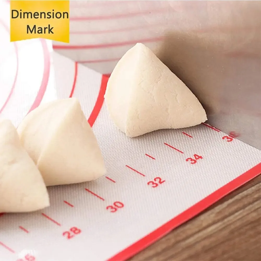 UNTIOR 1PCS Silicone Baking Mat Kneading Pad Dough Mat Pizza Cake Dough Maker Kitchen Cooking Grill Non-Stick Gadgets Bakeware photo 4